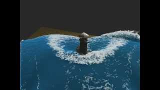 Lighthouse  Fluid simulation with foam [upl. by Risser]