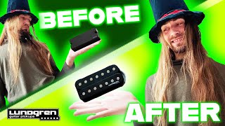 TONE TEST EMG 707 VS LUNDGREN M7 GUITAR PICKUPS UNBOXING INSTALLATION COMPARISON [upl. by Gosser501]