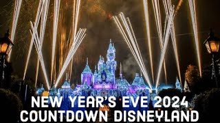 New Years Eve Countdown Disneyland 2024 [upl. by Sillig788]