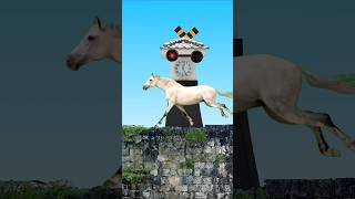 Horse Running and Railroad crossing Watch ⌚😀 shorts  railroadcrossing 🚂🚦 youtubeshorts [upl. by Sharyl415]