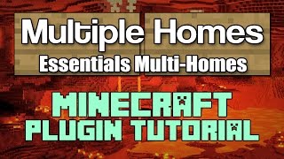 Multiple Homes Tutorial  Essentials Plugin Minecraft [upl. by Crist188]