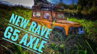 RC Defender d90 110 Camel trophy Test neue Rave G5 Achsen Offroad 4x4 [upl. by Winer91]