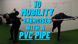 Warm Up And Mobility Exercises With A PVC Pipe  Full Body Mobility Movements Using A PVC Pipe Only [upl. by Drooff]