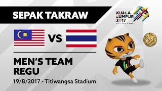 KL2017 29th SEA Games  Mens Sepak Takraw TEAM REGU  MAS 🇲🇾 vs THA 🇹🇭 [upl. by Docilla834]