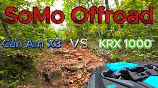 CAN AM X3 VS KRX 1000 at Soggy Bottom Motorsports [upl. by Divadnoj]