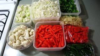 How to store vegetables in the fridge  Indian Kitchen  Storing vegetables for the week Part 1 [upl. by Eannej794]