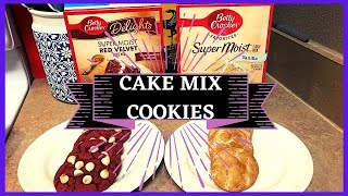 CAKE MIX COOKIESCAKE MIX COOKIES 2 WAYS EASY CAKE MIX COOKIES [upl. by Kallista789]