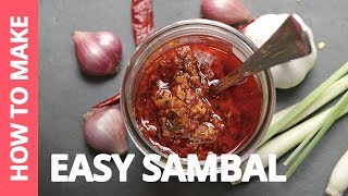 How to make Easy Sambal — Recipe by Plated Asia [upl. by Jarvis]