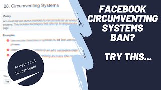 Facebook Circumventing Systems Ban Try This [upl. by Annayoj]