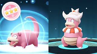 EVOLVING 100 IV SLOWPOKE TO SLOWKING in Pokémon GO [upl. by Ran615]