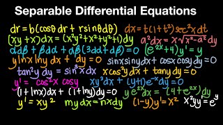 Separable Differential Equations Part 1 Live Stream [upl. by Zelten]