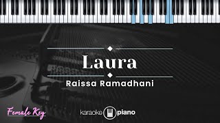 Laura  Raissa Ramadhani KARAOKE PIANO  FEMALE KEY [upl. by Annoval]