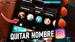 Quitar el NOMBRE de HISTORIAS DESTACADAS en INSTAGRAM 🟣 [upl. by Bernie]