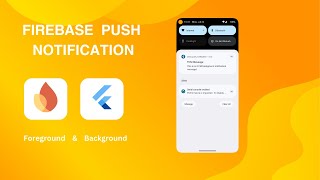 Flutter push notifications using firebase  foreground and background [upl. by Marigold561]