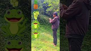 Frog 🐸 to fruit name vfx funny magic video shorts funny vfx magic frog fruit [upl. by Caria]