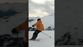 The Cross Over Technique for Ski Carving  shorts [upl. by Hammer]