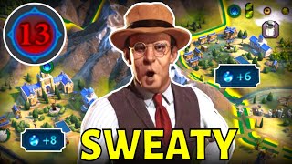 Civ 6  Can INSANE Aussie Campuses Beat Level 13 AI  2 Sid Meier Australia Civilization VI [upl. by Zelda]