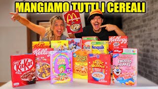 PROVIAMO TUTTI I CEREALI DEI SUPERMERCATI  CI SONO I CEREALI DEL MC DONALDS [upl. by Ellinnet]