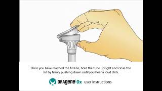 How to provide a DNA sample with Oragene Dx self collection kit [upl. by Tegan]