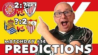 202324  LA LIGA PREDICTIONS  MATCHDAY 14 [upl. by Sirromed]