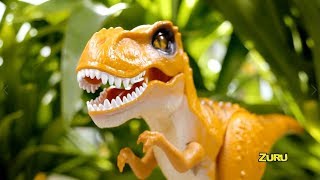 Life Size Giant TRex amp Raptor Dinosaurs  Jurassic Tv  Dinosaurs and Toys  T Rex Family Fun [upl. by Buckie]