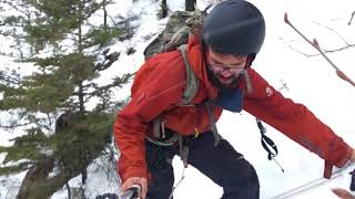 Skiing La Fracture on Mt Chaudron [upl. by Haleehs247]