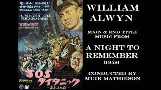 William Alwyn music from A Night to Remember 1958 [upl. by Krilov]