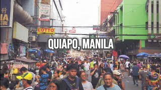 4K Weekend in Quiapo Get Lost in Manilas Vibrant Crowds January 2024 [upl. by Adilen]