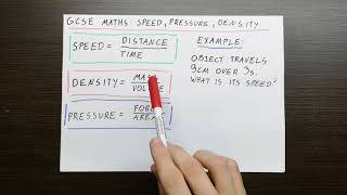 GCSE Maths Speed Pressure Density [upl. by Judus708]