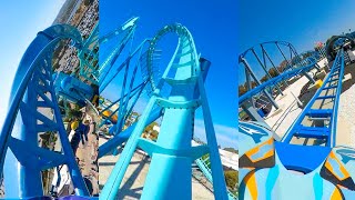 Every Roller Coaster At SeaWorld San Diego Front Seat POV 2023 [upl. by Fu635]