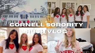 sorority recruitment at cornell university  preference round and bid day vlog [upl. by Ewens]