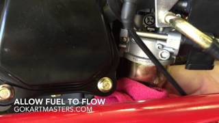 TrailMaster Mid Go Karts  Drain Carburetor Bowl  GoKartMasterscom [upl. by Berton]