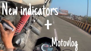 Installing new indicators on hero ignitor first motovlog  karanxs [upl. by Amalburga877]