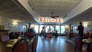 New Orleans Natchez Steamboat Lunch and listening to a jazz band [upl. by Bratton]