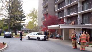 Fire at Frenchtown Place senior living complex Tuesday Nov 6 2012 [upl. by Sou]