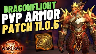 How to Purchase Previous Season Dragonflight PvP Transmog Sets in WoW Patch 1105 [upl. by Juley]