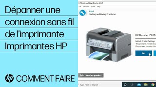 Dépanner une connexion sans fil de l’imprimante  Imprimantes HP  HP Support [upl. by Esiocnarf897]