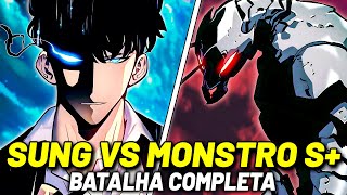 SUNG JIN WOO VS O MONSTRO MAIS FORTE DO MUNDO BERU BATALHA COMPLETA  SOLO LEVELING [upl. by Nahbois]