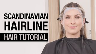 Scandinavian Hairline Blonding Technique  Trending Hair Color Tutorial  Kenra Color [upl. by Eenrahc]