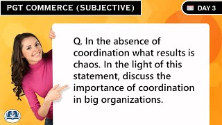 HPSC PGT Commerce  Answer Writing Practice  Subjective Paper  Day 3 [upl. by Kara]