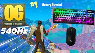 SteelSeries Apex Pro TKL ASMR 😴 OG Solo Gameplay 🏆 Satisfying Fortnite Gameplay 360FPS 4K [upl. by Oilut386]