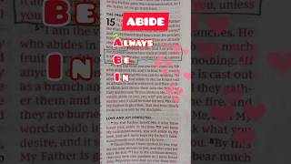 Abiding in Jesus  an EASY way to remember how [upl. by Analle]