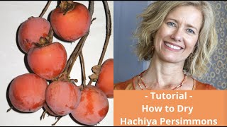 How to Dry Hachiya Persimmons  Tutorial [upl. by Chastain205]