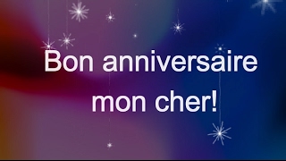 joyeux anniversaire  voeux anniversaire  Happy Birthday In French [upl. by Gilles]