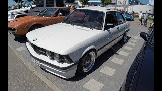 BMW 323i E21 COUPE 3 SERIES BBS WHEELS WHITE COLOUR WALKAROUND AND INTERIOR [upl. by Cenac]