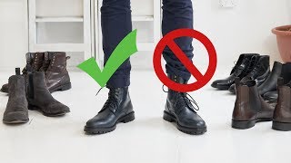 How to Style Boots This Fall  Mens Chelsea Combat and Dress Boot Inspiration [upl. by Eemak]