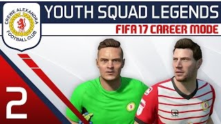 FIFA 17 Career Mode Crewe 2  Surprising Wonder Goal YOUTH SQUAD LEGENDS  Youth Academy Career [upl. by Cohbath]