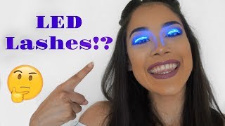 TRENDING LED EYELASHES REVIEW [upl. by Elttil]