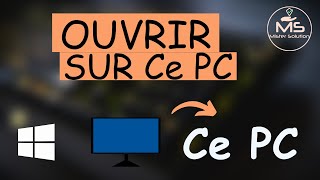 Ouvrir lexplorateur de fichiers directement sur Ce PC [upl. by Forrest]