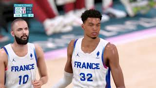 USA vs FRANCE FULL GAME HIGHLIGHTS  2024 Paris Basketball Olympic Games Highlights Today 2K24 [upl. by Immaj]